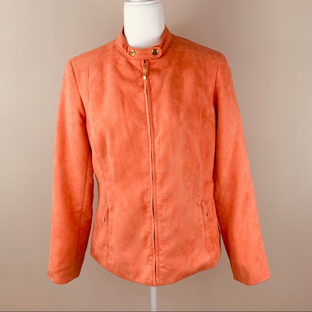 Evan Picone Jacket Suede Coat